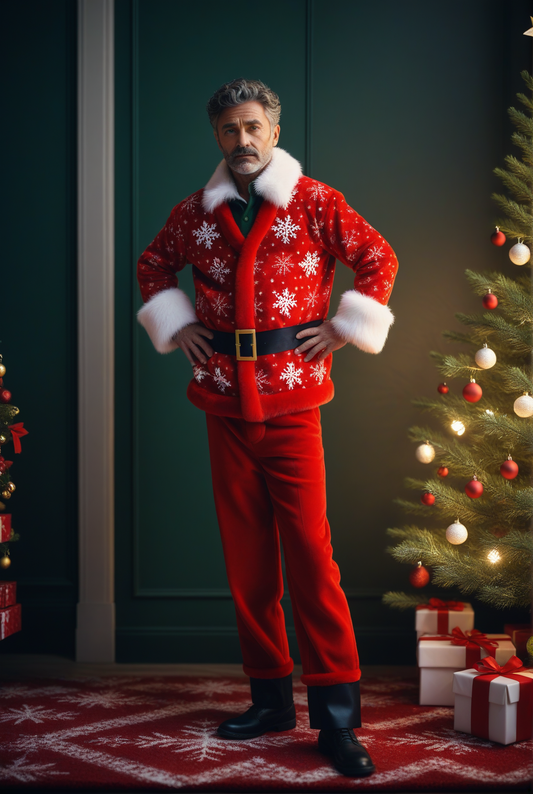 Men's Santa-Inspired Christmas Outfit