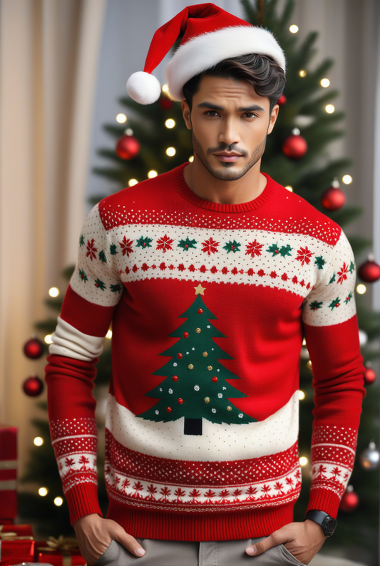 Men's Christmas Tree Sweater