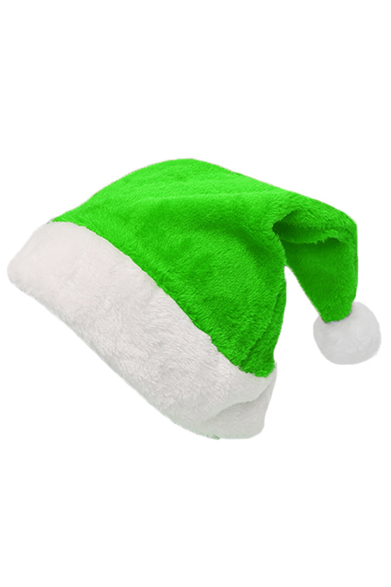 Christmas Santa Hat in Velvet with Fur Trim