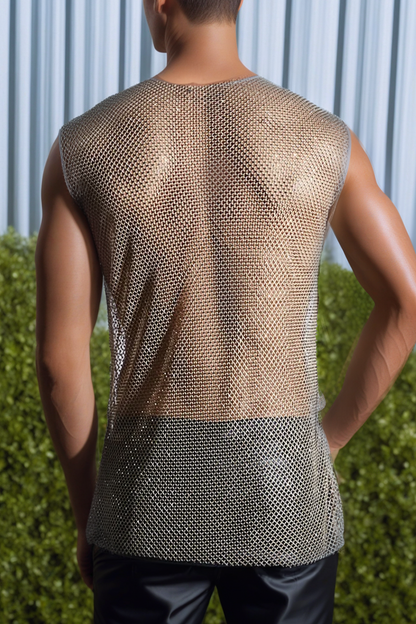 Fabpride Chainmail-Inspired Mesh Tank