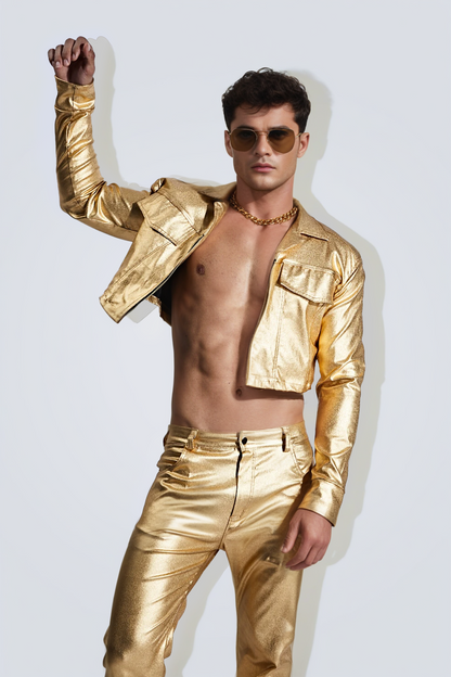 Sunlit Gold Jacket and Trouser Duo