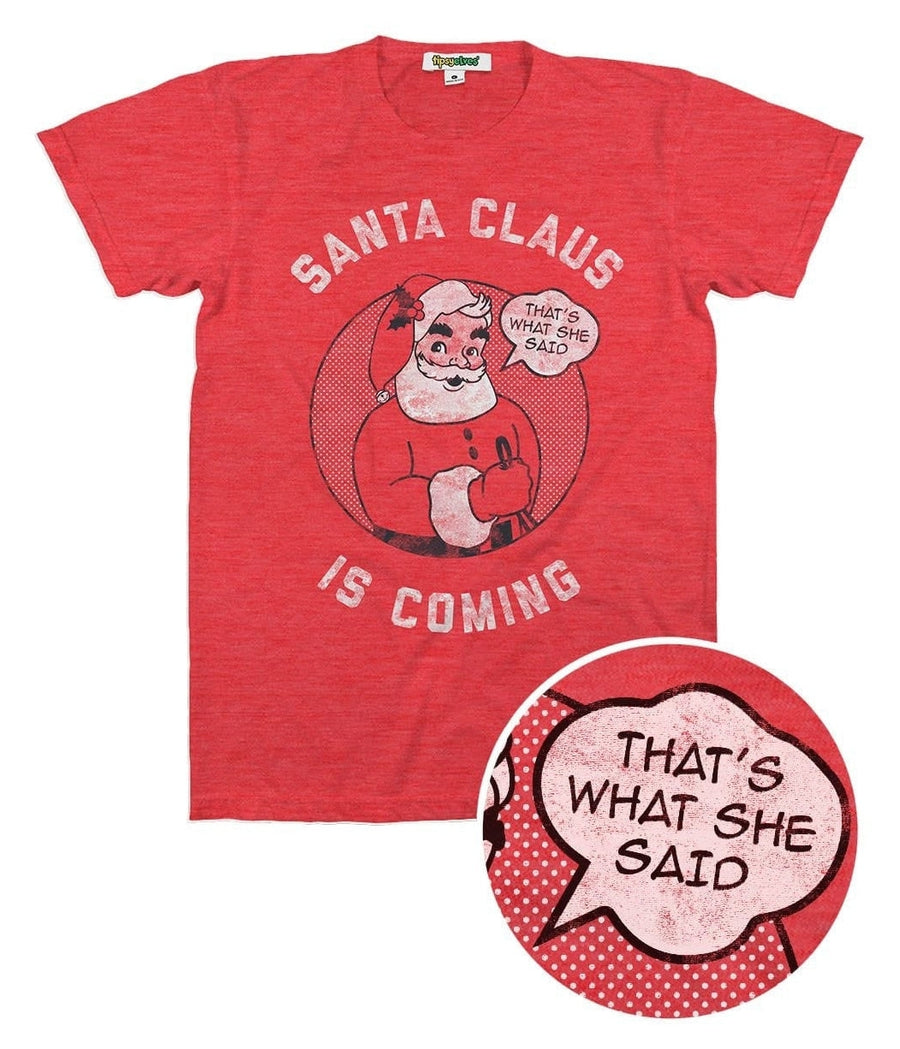 Christmas "Santa Claus is Coming" Men's T-Shirt