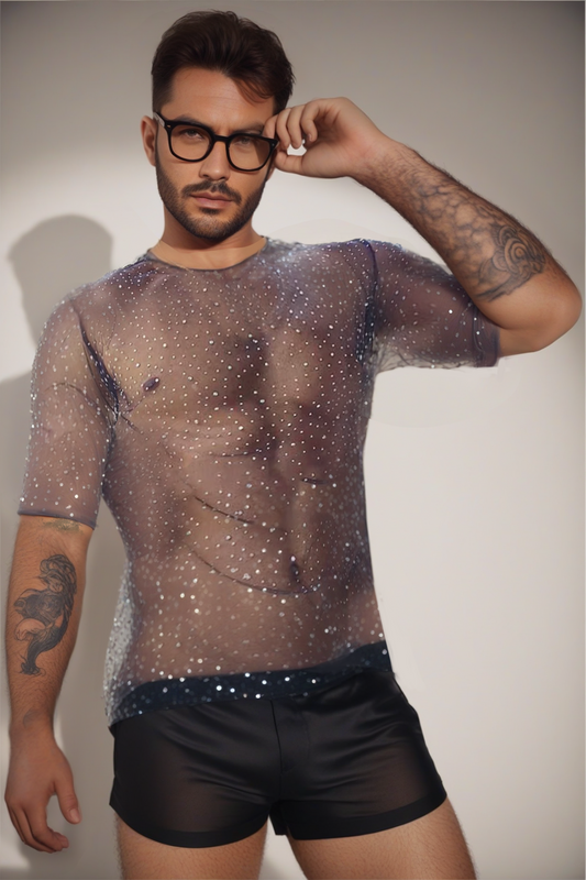 Fabpride Sparkling Mesh Top