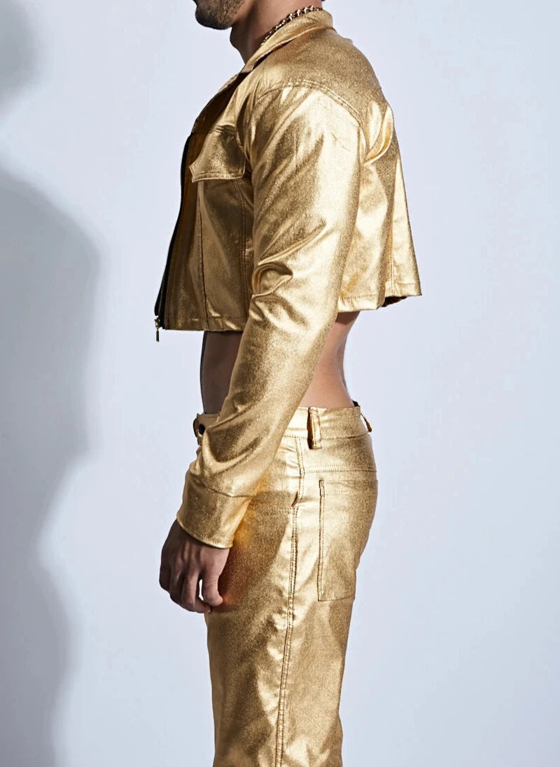 Sunlit Gold Jacket and Trouser Duo