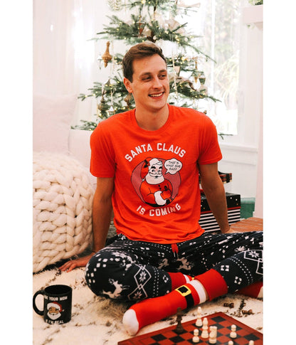 Christmas "Santa Claus is Coming" Men's T-Shirt