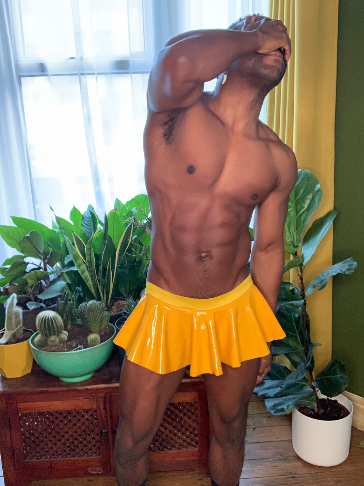 Men Bright Yellow Ducky Jock