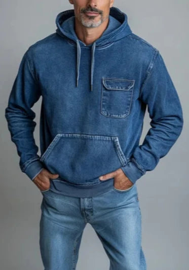 Fabpride Casual Denim Hoodie