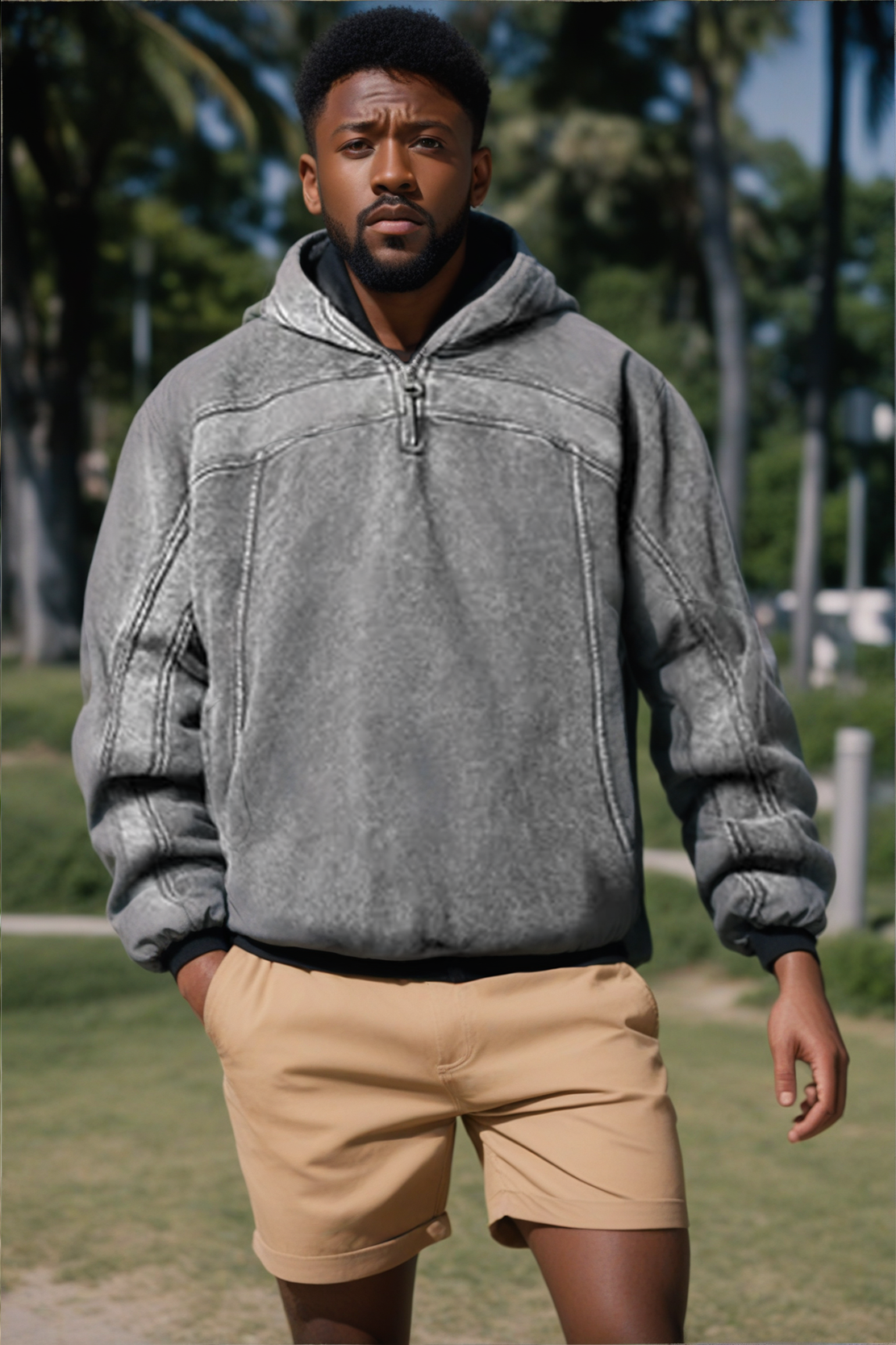 Men's Boxy Hoodie Sweatshirt from the Galaxy Collection