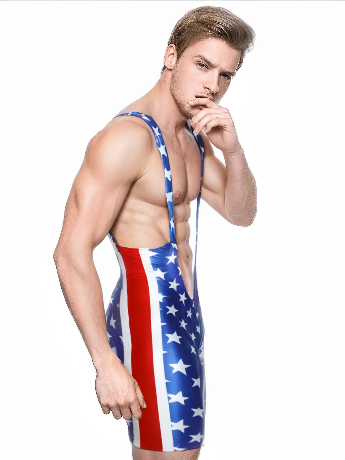 Mysteryglove Stars & Stripes Singlet Patriotism Never Looked So Sexy