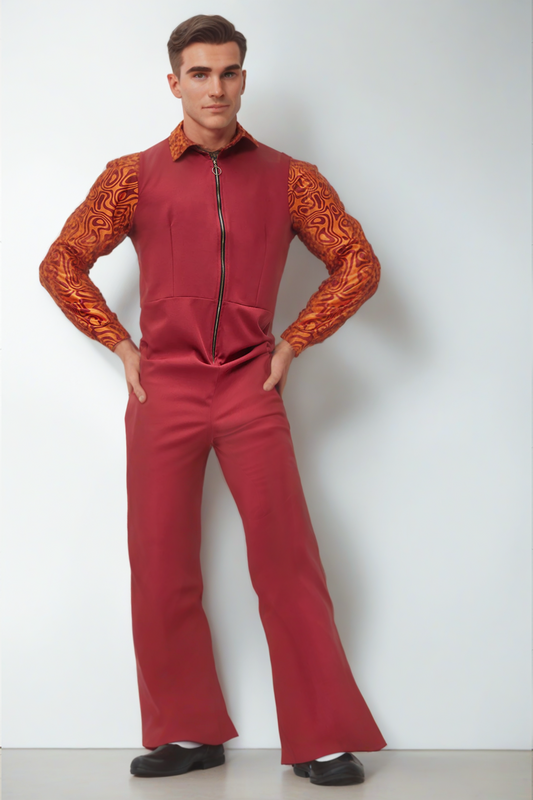 Red Combo Disco Leisure Costume