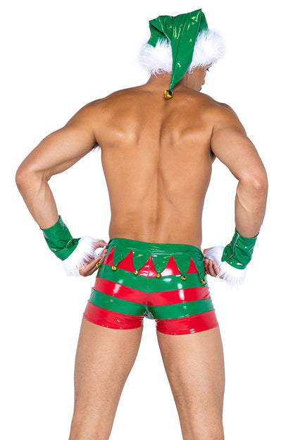 Christmas Bodycon Trunks Set with Hat & Cuffs