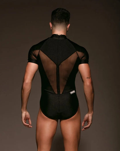 Men's Short Black Bodysuit - Collection