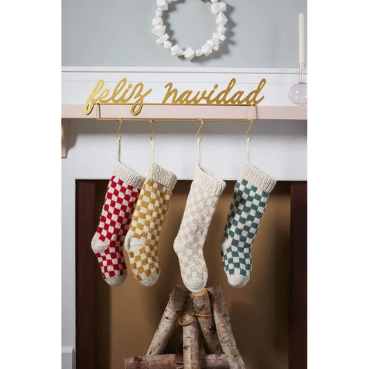 Chic Print Holiday Stocking