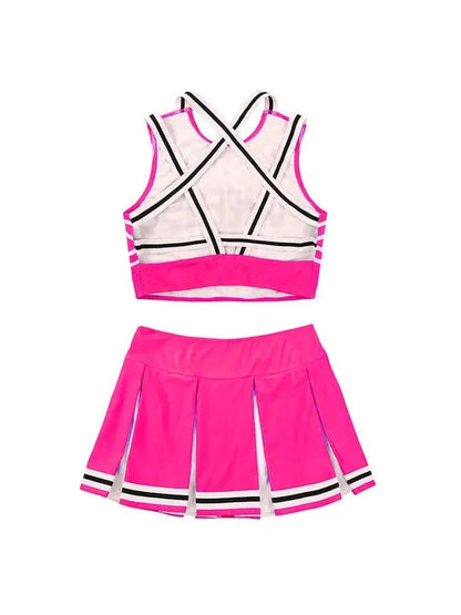 Letter Striped Cheerleading Performance Set