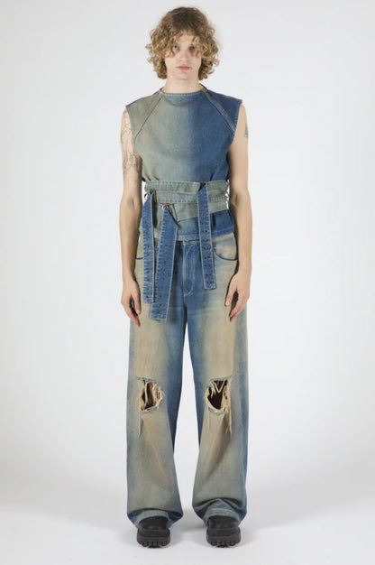 Merle Tint Wash Denim Top