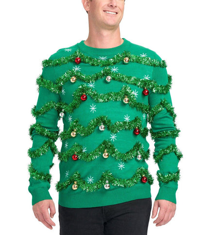 Men's Holiday Gaudy Garland Sweater