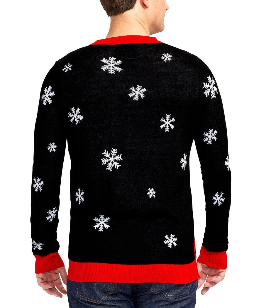 Funny Light-Up "Leaky Roof" Ugly Christmas Sweater for Men