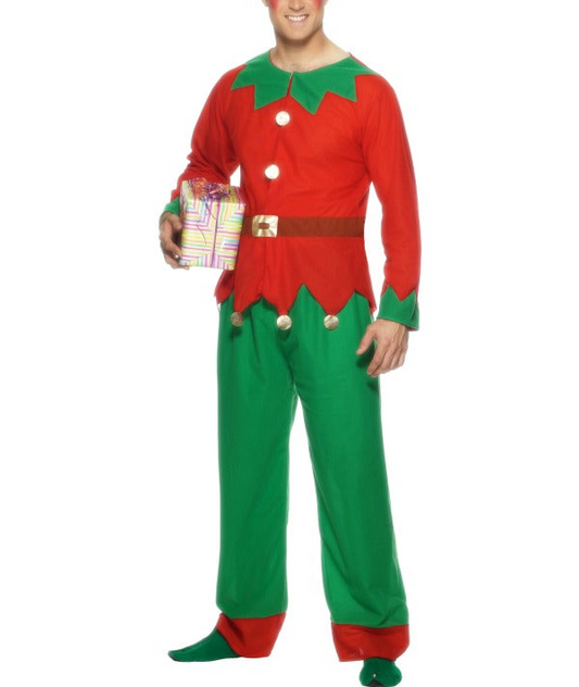 Jolly Christmas Elf Costume for Adults