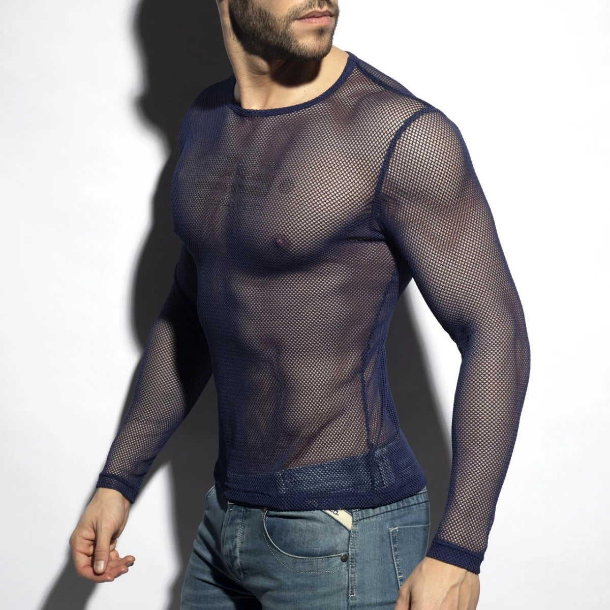 Mesh Long Sleeve T-Shirt