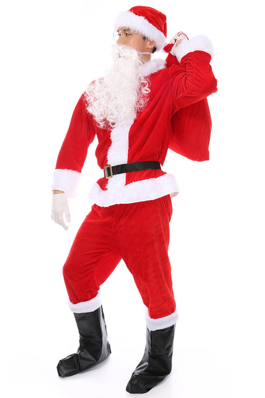 Christmas Five-Piece Santa Claus Costume Set