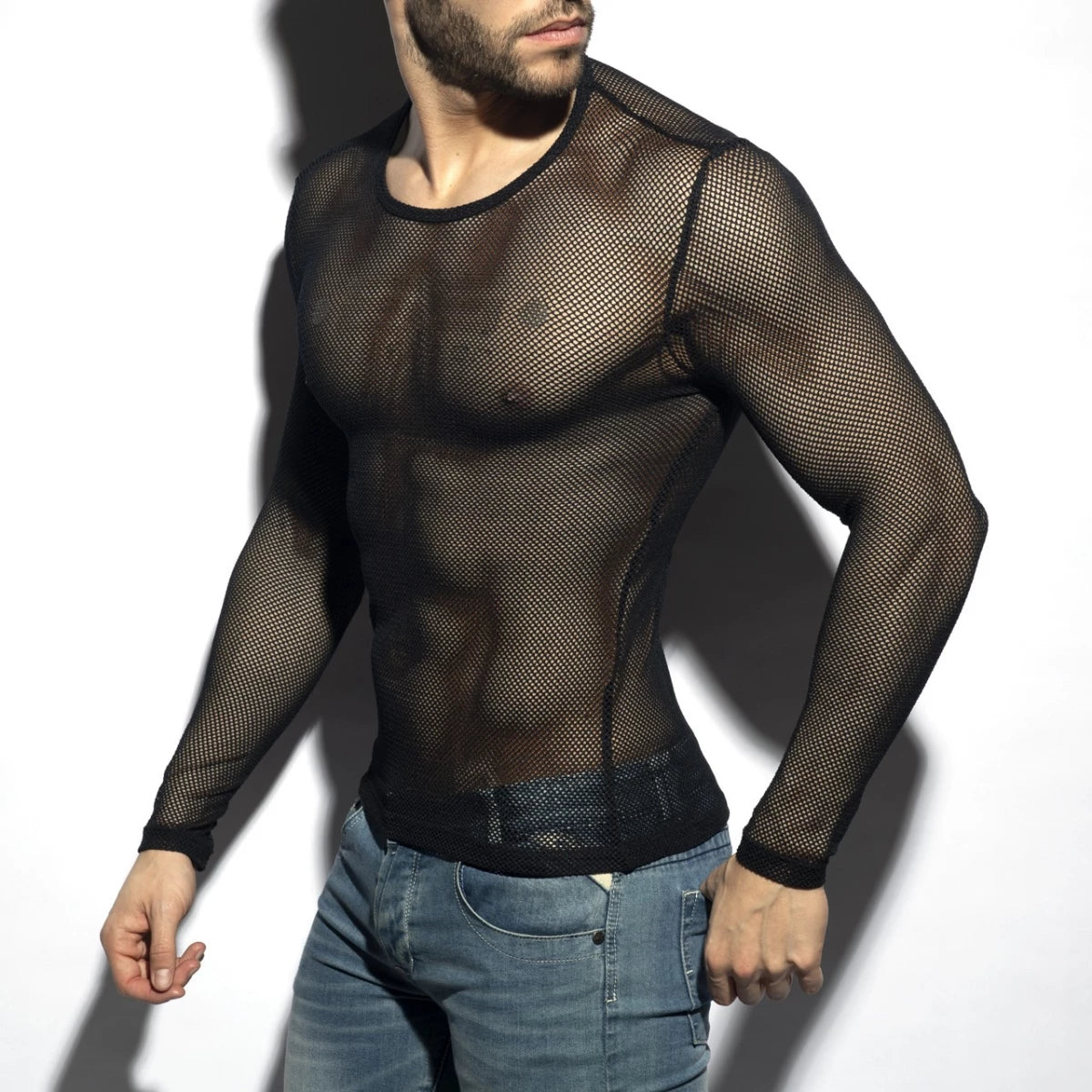 Mesh Long Sleeve T-Shirt