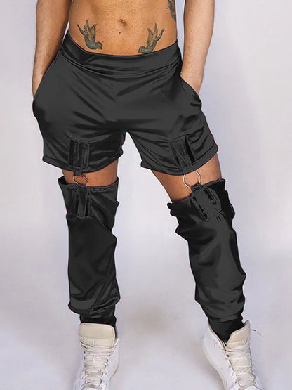 Mens Round Button Detachable Pant