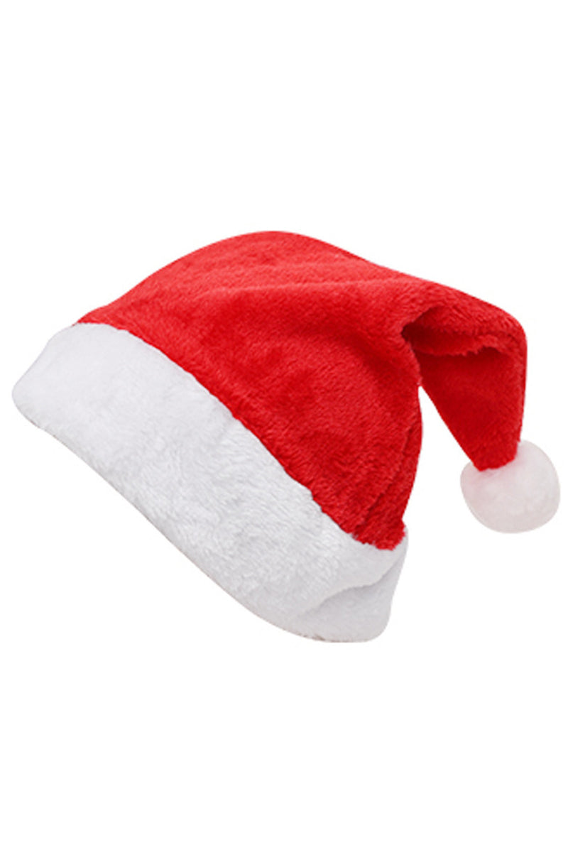 Christmas Santa Hat in Velvet with Fur Trim