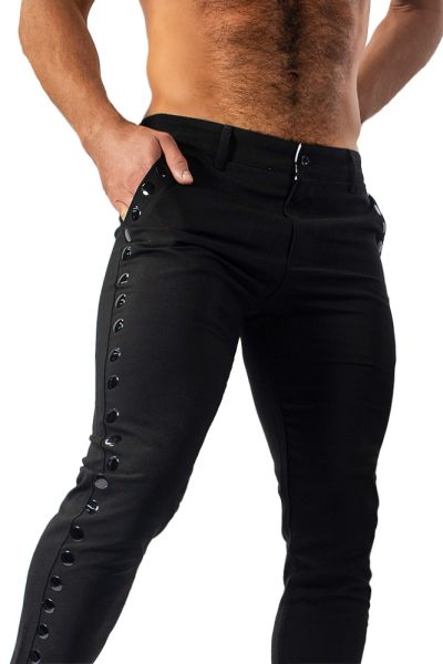 Fabpride Black Embellished Chino Pants