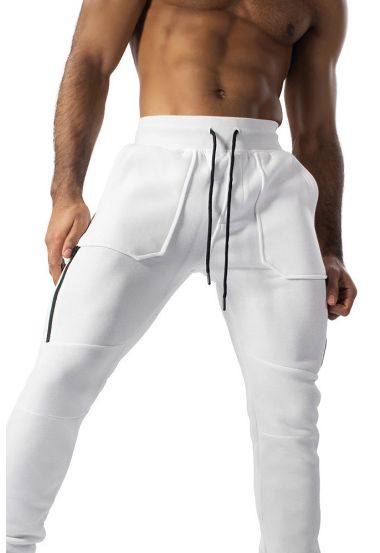 Classic White Slim Fit Joggers for Effortless Style