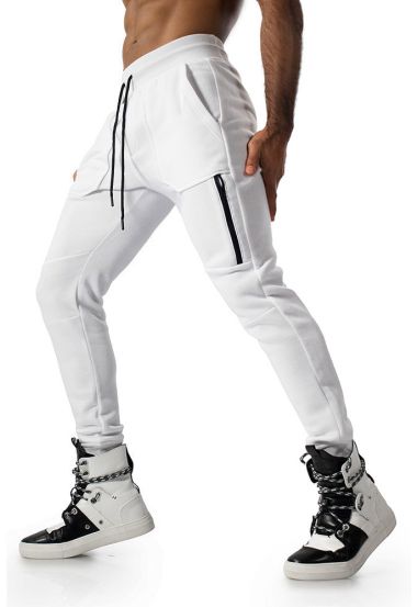 Classic White Slim Fit Joggers for Effortless Style