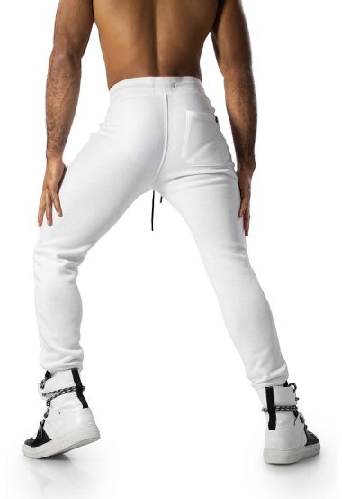 Classic White Slim Fit Joggers for Effortless Style