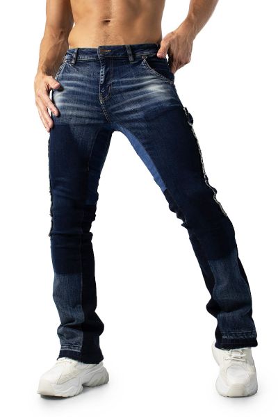 Fabpride Spliced Flared Carpenter Jeans