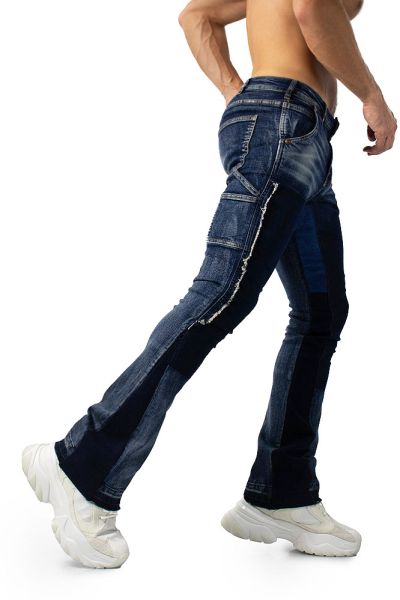 Fabpride Spliced Flared Carpenter Jeans