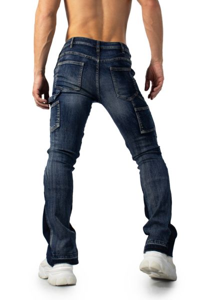 Fabpride Spliced Flared Carpenter Jeans