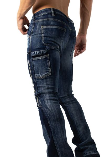 Fabpride Spliced Flared Carpenter Jeans