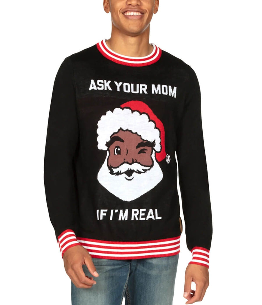 Men's "Ask Your Mom" Ugly Christmas Sweater