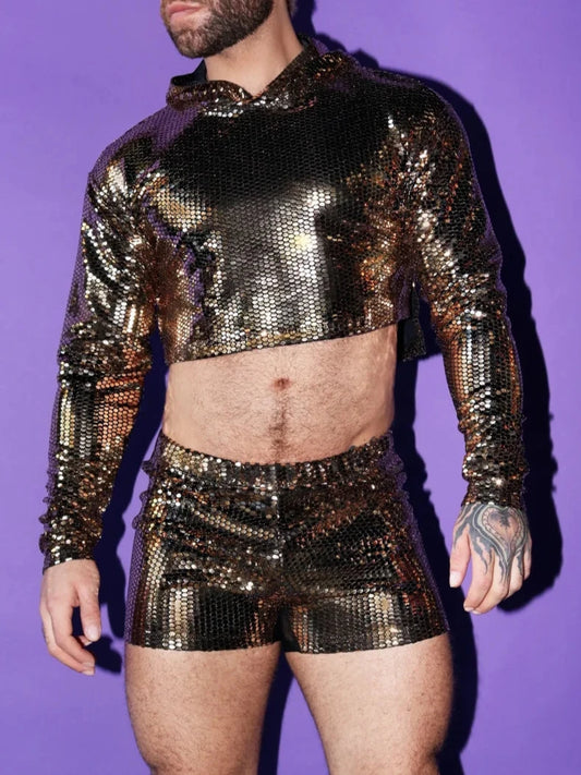 Fabpride Golden Ticket Crop Top